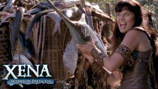 Xena Throws FISH at Her Enemies | Xena: Warrior Princess