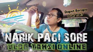 Narik Taksi Online Pagi Sore • MUKBANG Makan Pecel Lele Tahu Tempe Nasi Uduk • Gocar GrabCar Gacor!!
