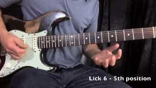 Intro to Major Pentatonic Soloing - 9 major pentatonic licks and a practice solo