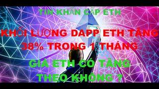 Tin Tức Khẩn Cấp ETH , khối lượng DAPP ETH tăng 38% , giá ETH có tăng theo không ?