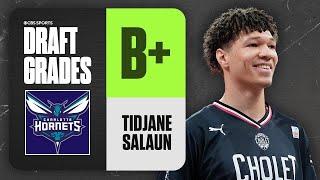 Tidjane Salaün Selected No. 6 Overall by Charlotte Hornets | 2024 NBA Draft Grades | CBS Sports