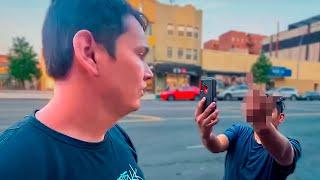 Drunk Mexican Confronts Russian Guy with Complaints  Roadside Scuffle!