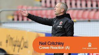 Crewe Alexandra Reaction | Neil Critchley