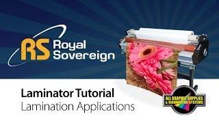 Lamination Tutorial: Royal Sovereign RSC-1401CLTW - All Graphic Supplies