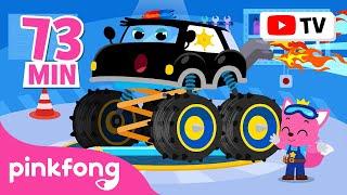 ️ HELP! Police Monster Truck is Broken! | Car Hospital | Fun Car Songs | Pinkfong Official