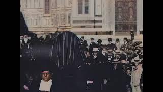 Funeral in Florence (1898) [4K, Colorized]