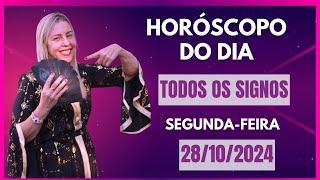 Horóscopo de hoje 28/10/24, SEGUNDA-FEIRA , previsão para todos os signos! amor, saúde, dinheiro..