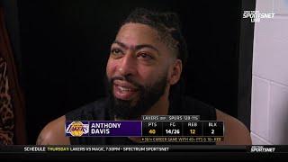 Post-Game | Anthony Davis CALLS LeBron is the ABSOLUTE GOAT after he hits 4th straight Triple-Double