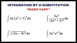 INTEGRATION USING U-SUBSTITUTION || ANTIDERIVATIVE