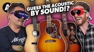 Can you Guess an Acoustic Guitar by the Sound!? - Blindfold Challenge