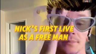 Nick’s live today, the day after leaving Relapse Ranch and he’s having second thoughts March 13