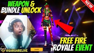 WEAPON ROYALE - GOLD ROYALE | FREE FIRE NEW AN94 GUN SKIN & FEMALE BUNDLE OR EMOTE | FF NEW EVENT