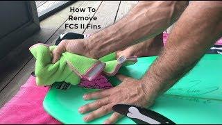 How To Remove FCS 2 Fins From Surfboard | Surf Training Factory