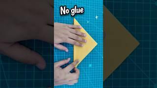 Easy no glue paper craft  Paper craft without glue #shorts