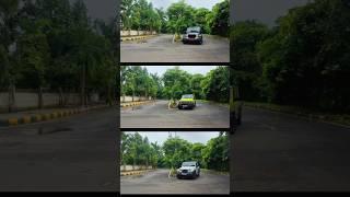 Thar vs Jimny vs Thar Roxx Turning Radius Test! #thar #jimny #suv #comparison #shorts