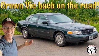 Getting coffee in the Crown Vic (it has an MOT!!)