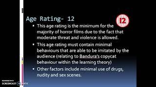 BBFC age rating and horror films