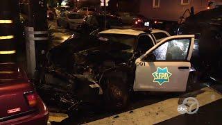 4 SF police officers injured in crash following vehicle pursuit, authorities say