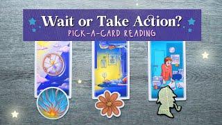  Wait or Take Action?  PICK A CARD Tarot Reading 