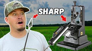 Sharpening Broadheads w/Ranch Fairy - (and a NEW contraption  )