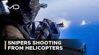 US Snipers: Aerial Precision Shooting at Moving Targets from Helicopters!