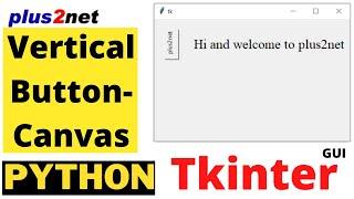 Tkinter canvas as button to display vertical or rotated text with mouse events to trigger function