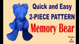 EASY 2 PIECE MEMORY BEAR! UPDATED LOCATION TO PURCHASE IN DESCRIPTION!