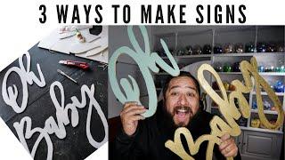 How to make Backdrop Signs for Events