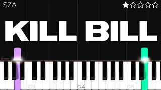 SZA - Kill Bill | EASY Piano Tutorial