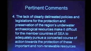 SEAMEO SPAFA's Role in the Protection of Underwater Cultural Heritage in Southeast Asia