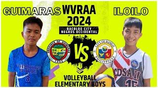 GUIMARAS VS ILOILO | WVRAA 2024 VOLLEYBALL ELEMENTARY BOYS (DAY 2)