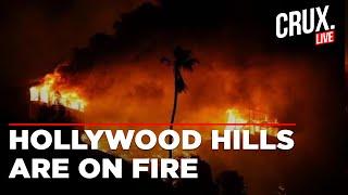 California Wildfire Live | Wildfires Devour Homes In Hollywood Hills In LA | Los Angeles Fire LIVE