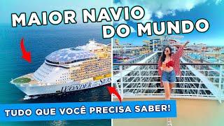 FIZ um CRUZEIRO no MAIOR NAVIO do MUNDO! | conheça o WONDER OF THE SEAS da ROYAL CARIBBEAN