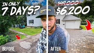 They said I couldn't do it, so I tried – Paver Driveway Build DIY