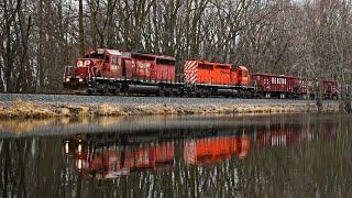 Standard Cabs on the Davenport Sub - Chasing a duo of CP SD40-2s on a ballast train and BN Clinton!