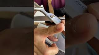 How to sharpen kitchen scissors with the ProEdge+? #fyp #knife #knifesharpening #ray