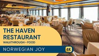 Norwegian Joy Haven Restaurant Walkthrough, Menus & Food Photos