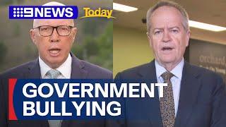 Shorten, Dutton on recent allegations of bullying in parliament | 9 News Australia