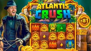  NATURAL SUPER BONUS!!  Atlantis Crush Goes Multiplier CRAZY!! BIG ONLINE SLOT WIN!!