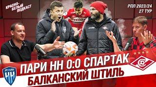 ПАРИ НН - СПАРТАК 0:0 | ИЛИЧ ПРОТИВ СЛИШКОВИЧА | БАЛКАНСКИЙ ШТИЛЬ | КБП