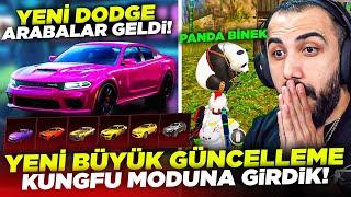 YENİ KUNGFU MODU SONUNDA GELDİ  YENİ DODGE ARABALAR VE PANDA BİNEK EFSANE GÜNCELLEME | PUBG MOBILE