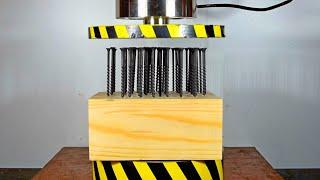 TOP 50 BEST ITEMS UNDER HYDRAULIC PRESS, COMPILATION