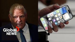 Ontario government lawyers acknowledge Doug Ford uses personal phone for business