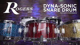 New Rogers Dyna-Sonic Snare Drum Feature and Comparison