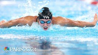 Torri Huske glides past Regan Smith for 100 fly title in Westmont | NBC Sports