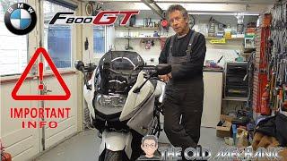 BMW F800GT, Simple Easy Quick Maintenance.. AND More..!