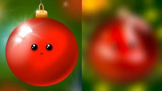 Redrawing last year's Christmas Speedpaint | Christmas Ornament | Procreate vs. Sketchbook