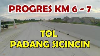 INTIP PROGRES TERKINI TOL PADANG SICINCIN KM 6 - 7 LOKASI PENGERJAAN JEMBATAN SUNGAI PERTAMA