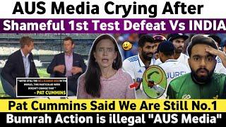 Aus Media Crying After Ind Beat Aus 1st Test 2024 | Pakistani Reaction on Ind Beat Aus 1st Test 2024