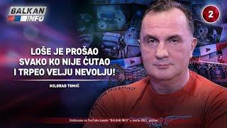 INTERVJU: Milorad Tomić - Loše je prošao svako ko nije ćutao i trpeo Velju Nevolju! (24.3.2021)